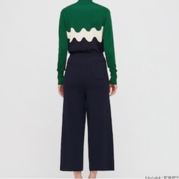 Marimekko x Uniqlo black wool knit wide leg culottes - Small - Picture 2 of 4
